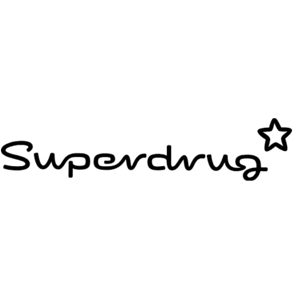 superdrug logo on white background- botthms